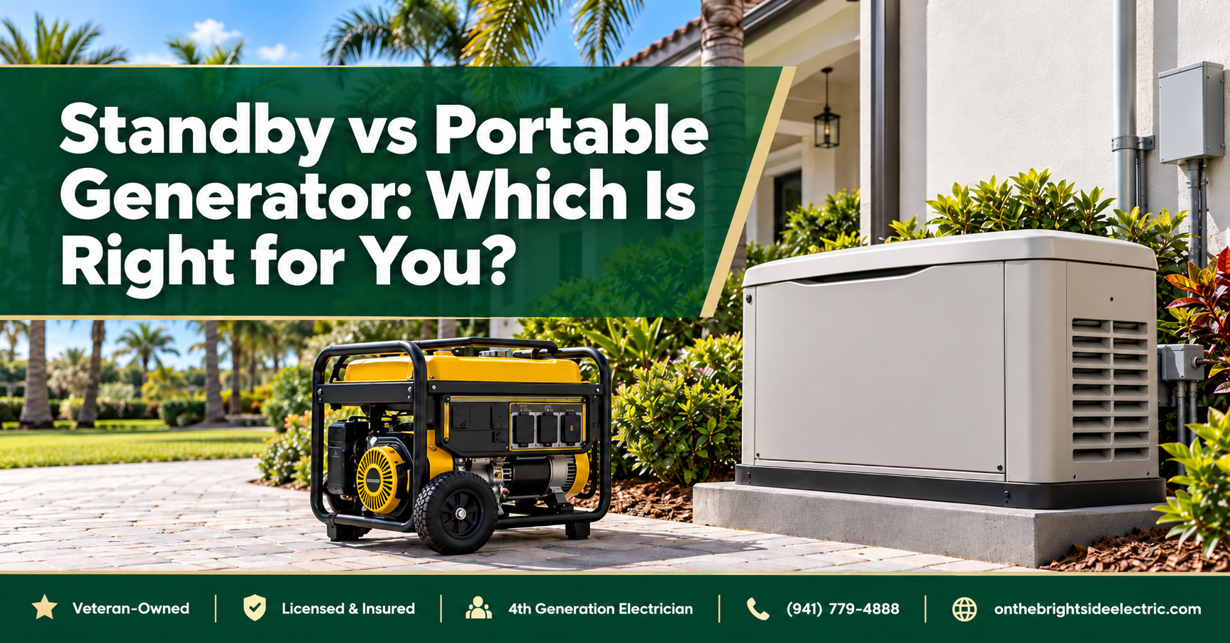 Should I Get a Standby Generator or a Portable Generator With an Interlock?