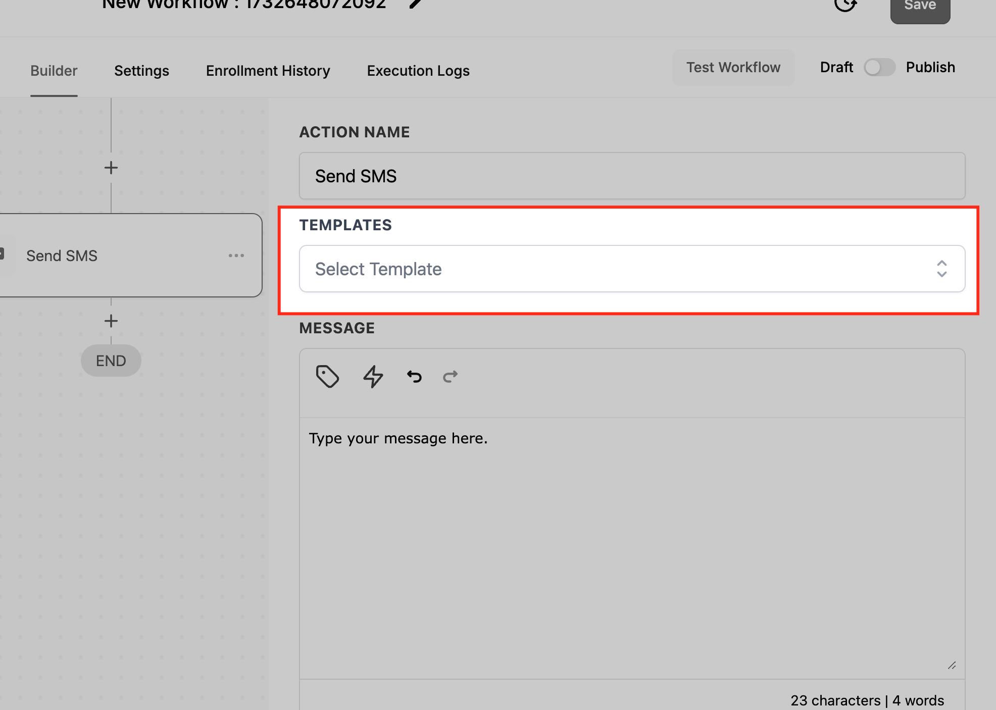 Usar SMS Templates en GoHighLevel
