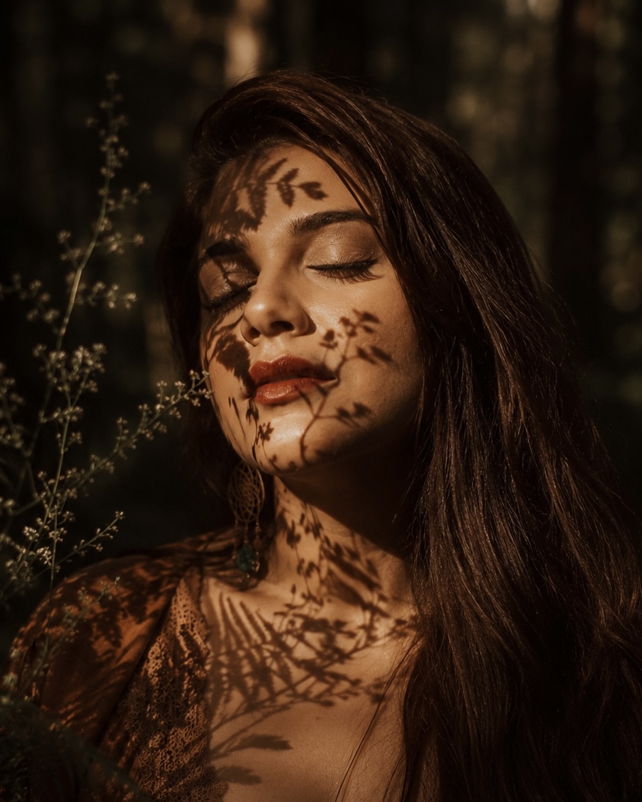 Laura in a botanical portrait