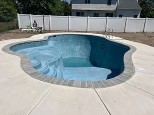 Swimming pool install in Delaware