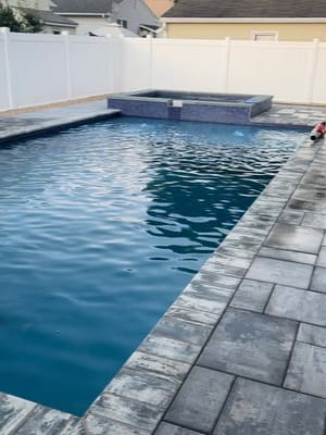 Gunite pool install in South Jersey
