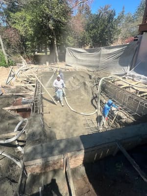 Fiberglass pool install in South Jersey
