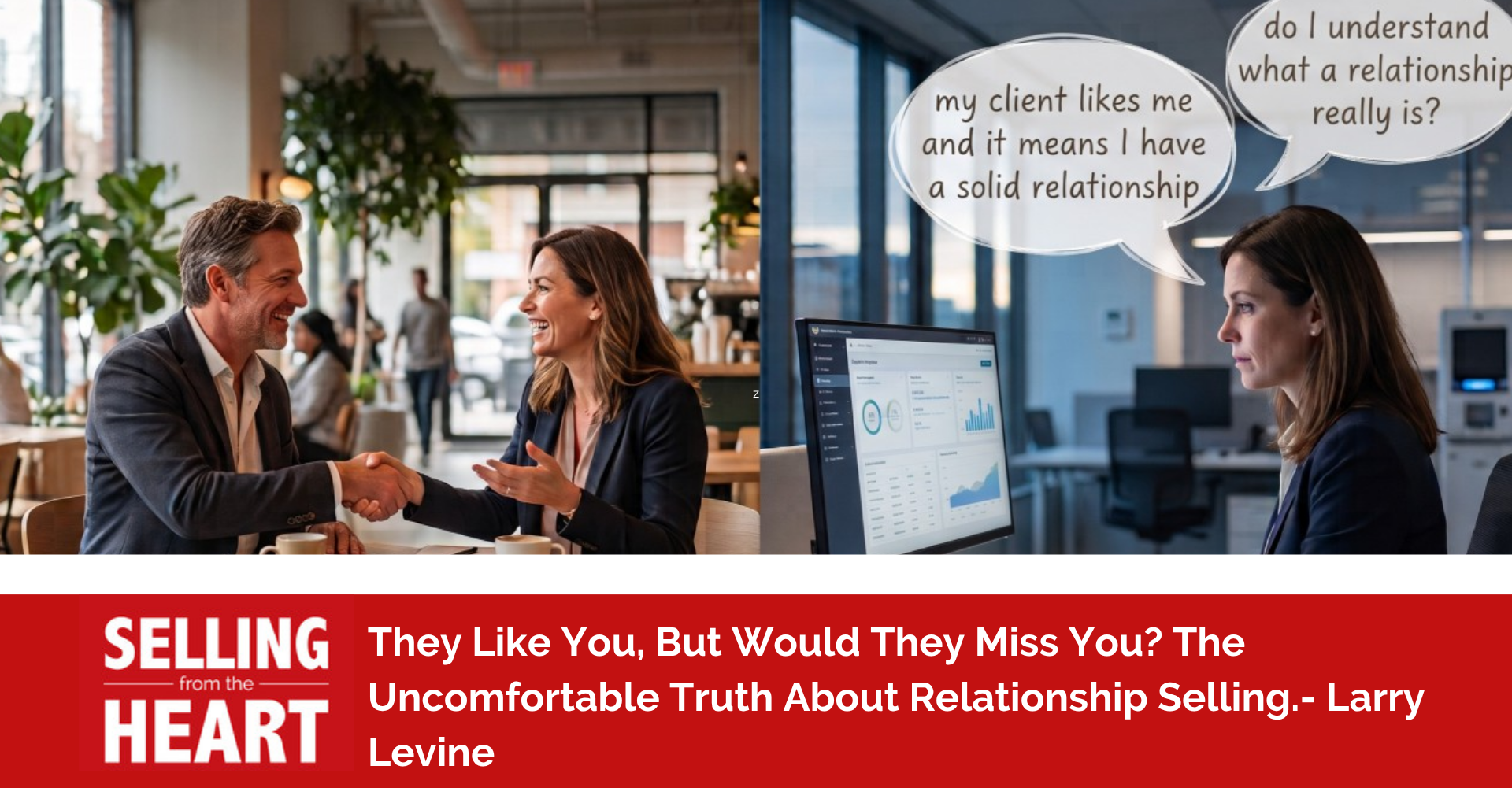 They Like You, But Would They Miss You? The Uncomfortable Truth About Relationship Selling.