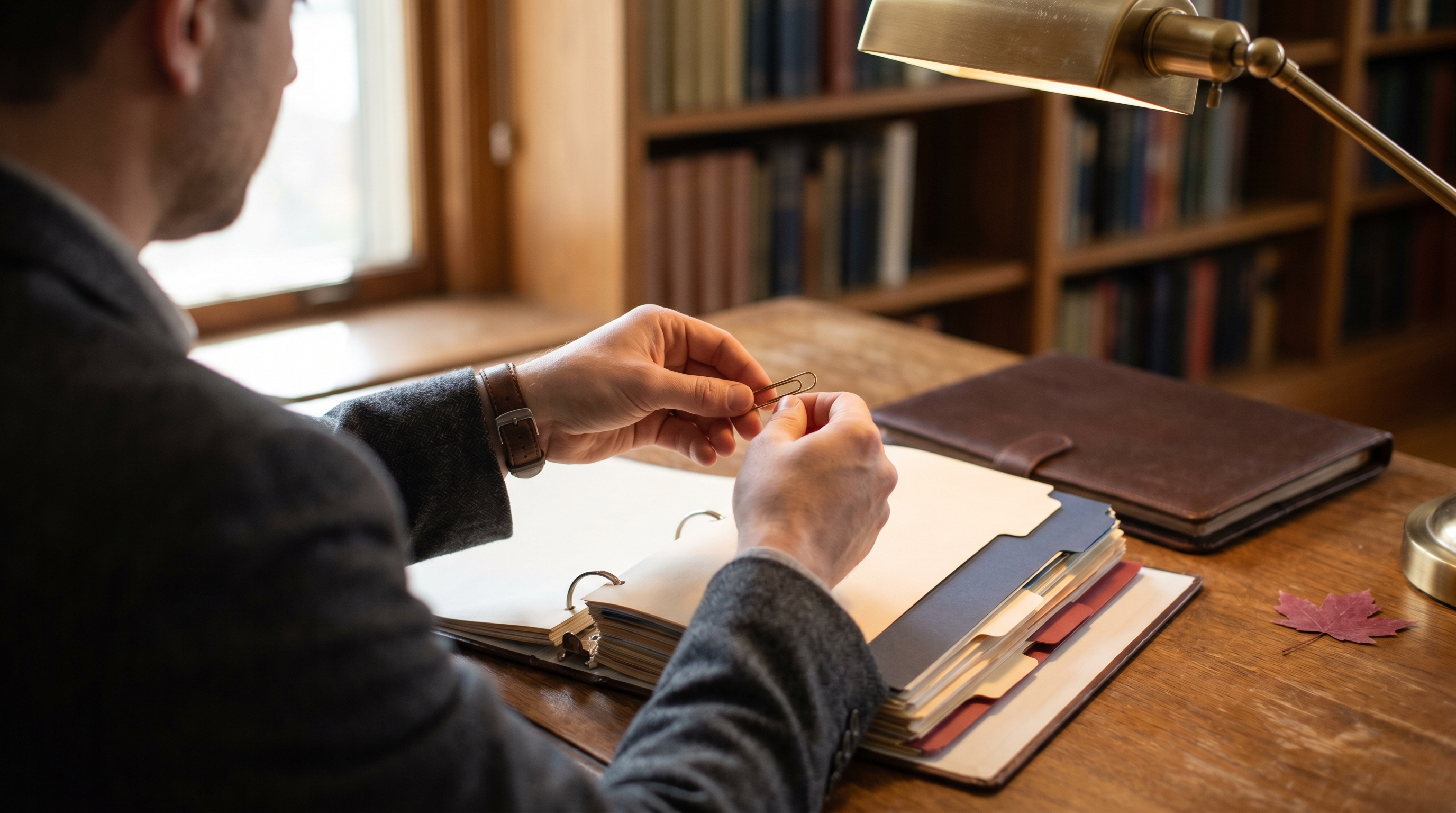 Licensed RCIC reviewing a spousal sponsorship file