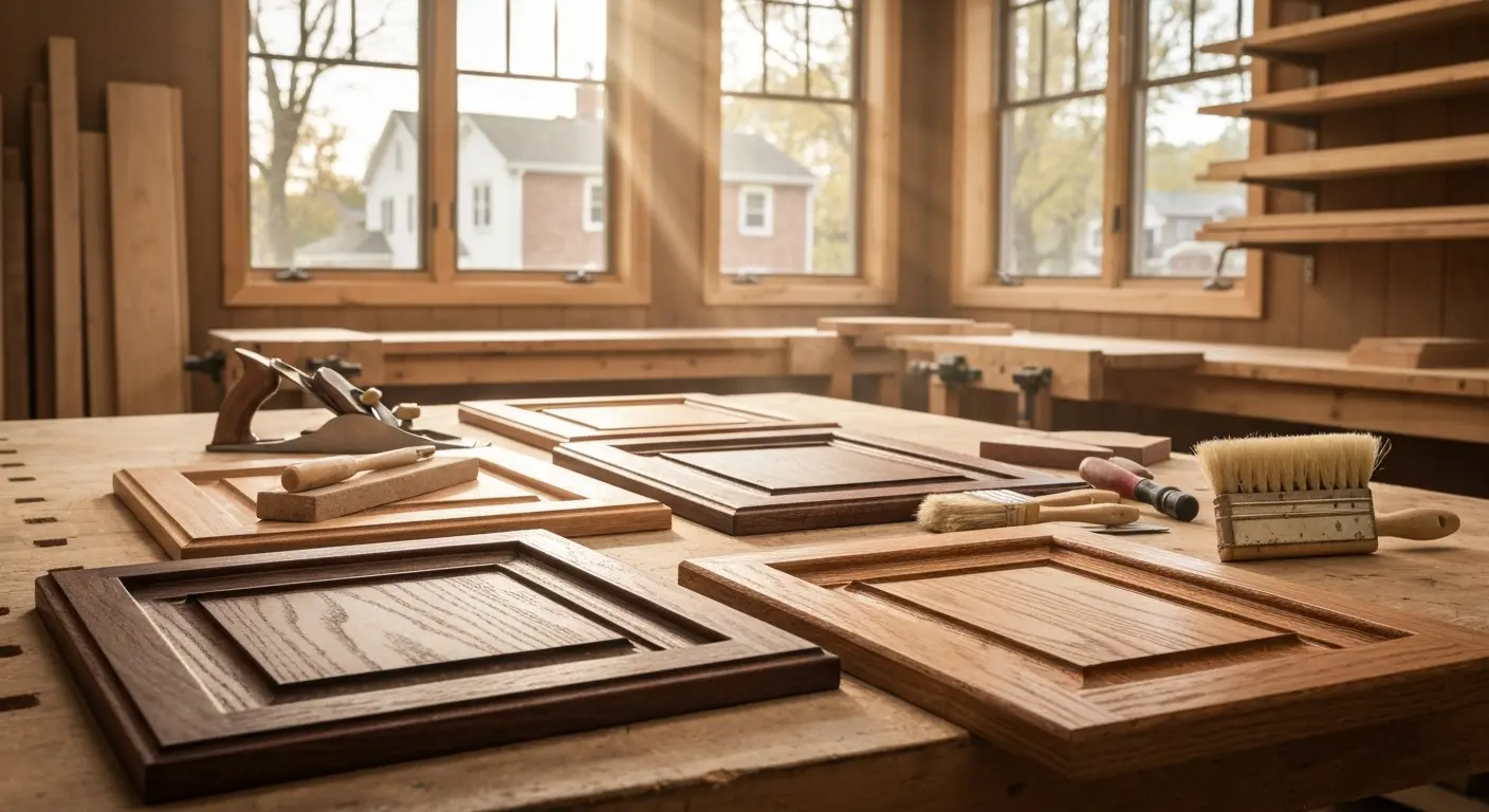 Quality wood cabinetry detail