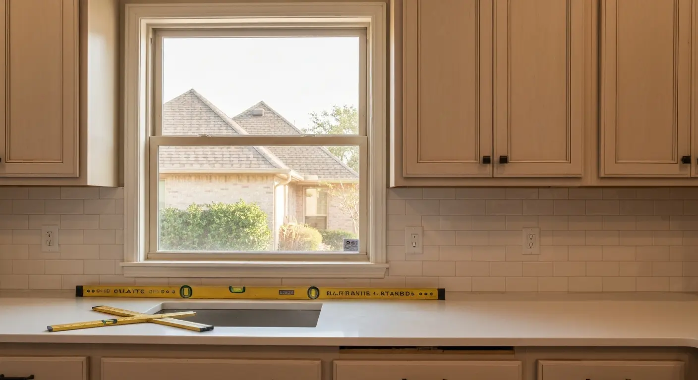 Custom kitchen cabinet installation