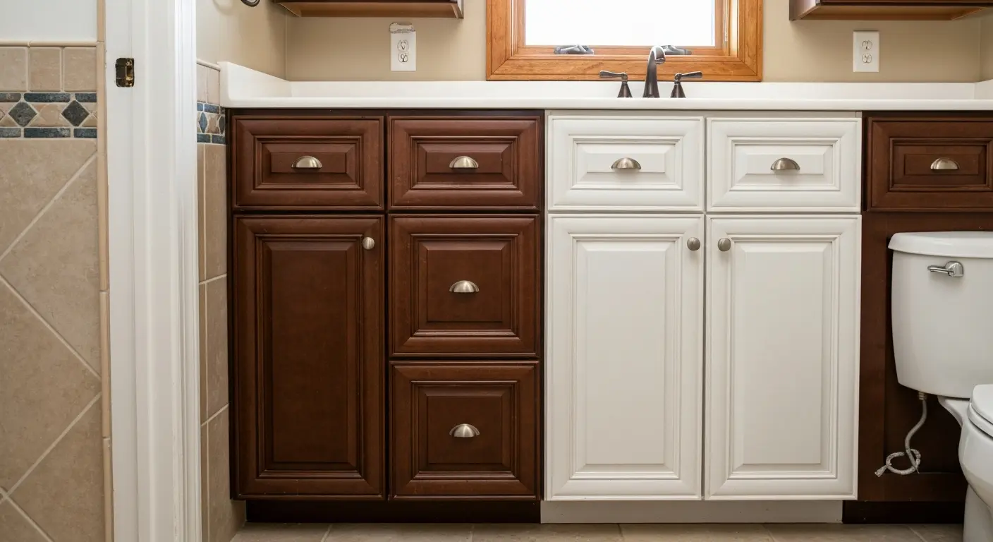 Complete bathroom cabinet system