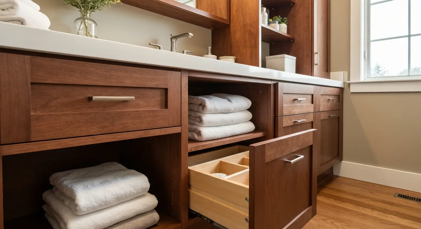 Custom vanity cabinet