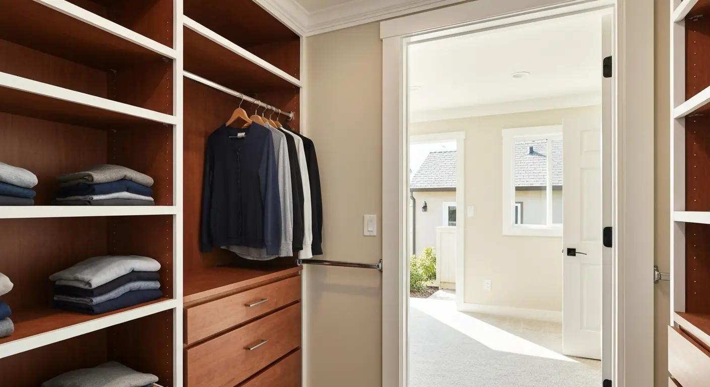 Custom closet storage system