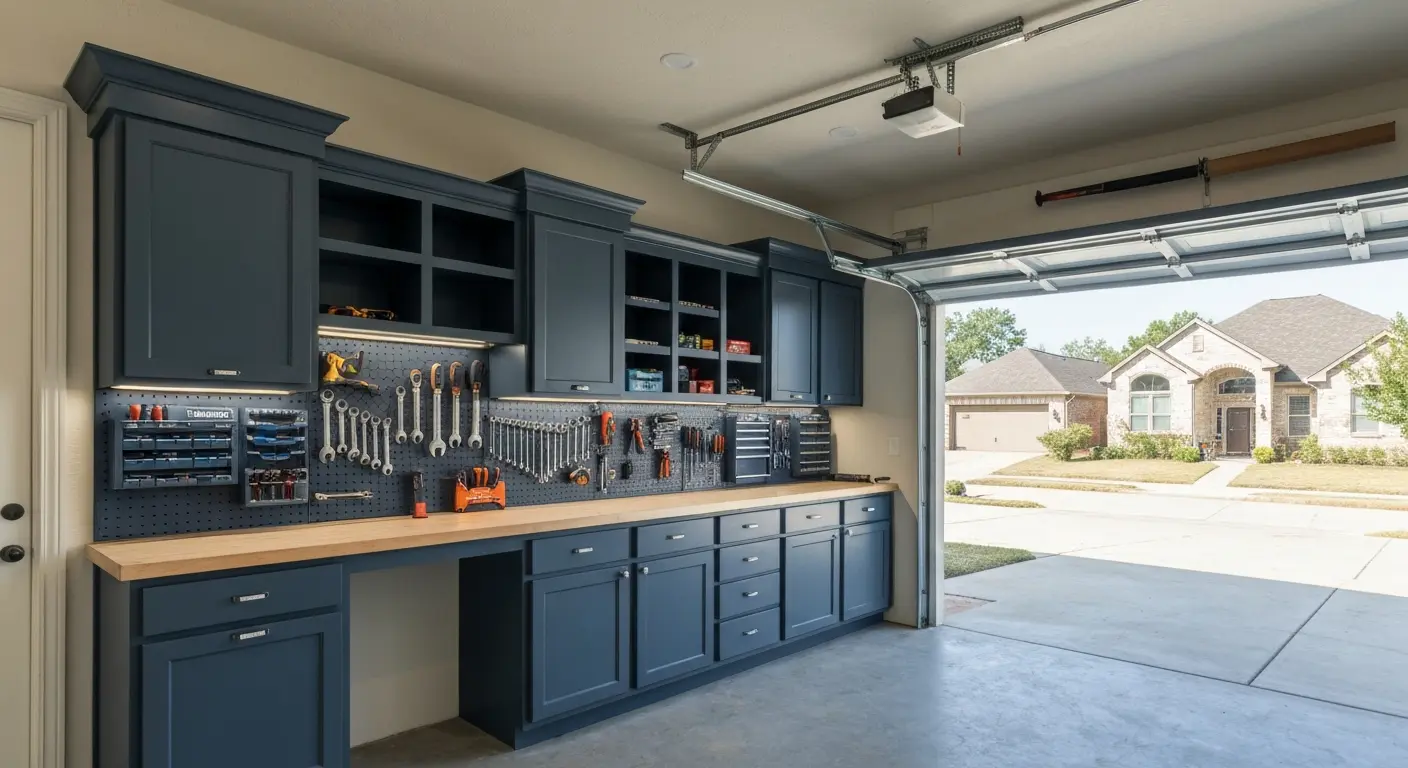 Custom garage cabinetry and wall storage