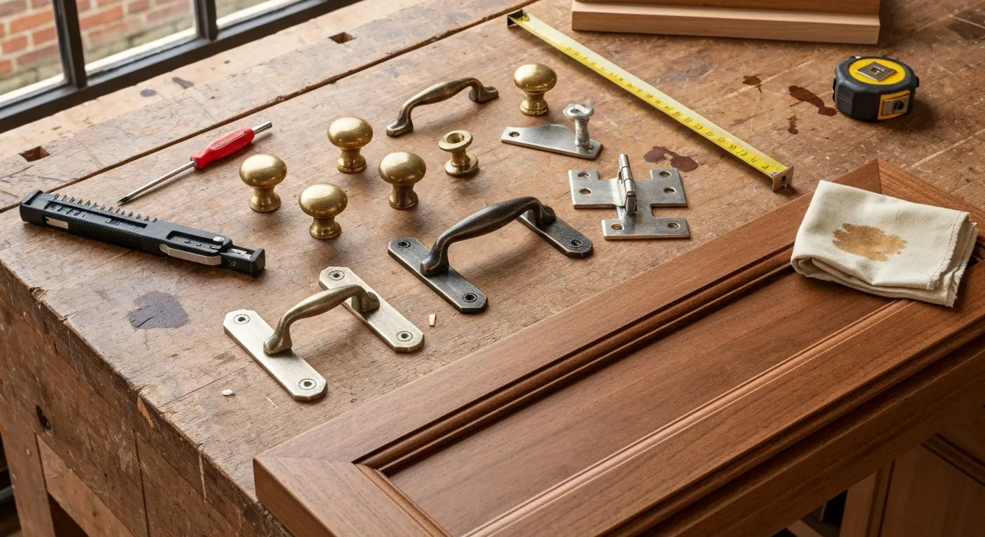 Cabinet hardware and finishing details