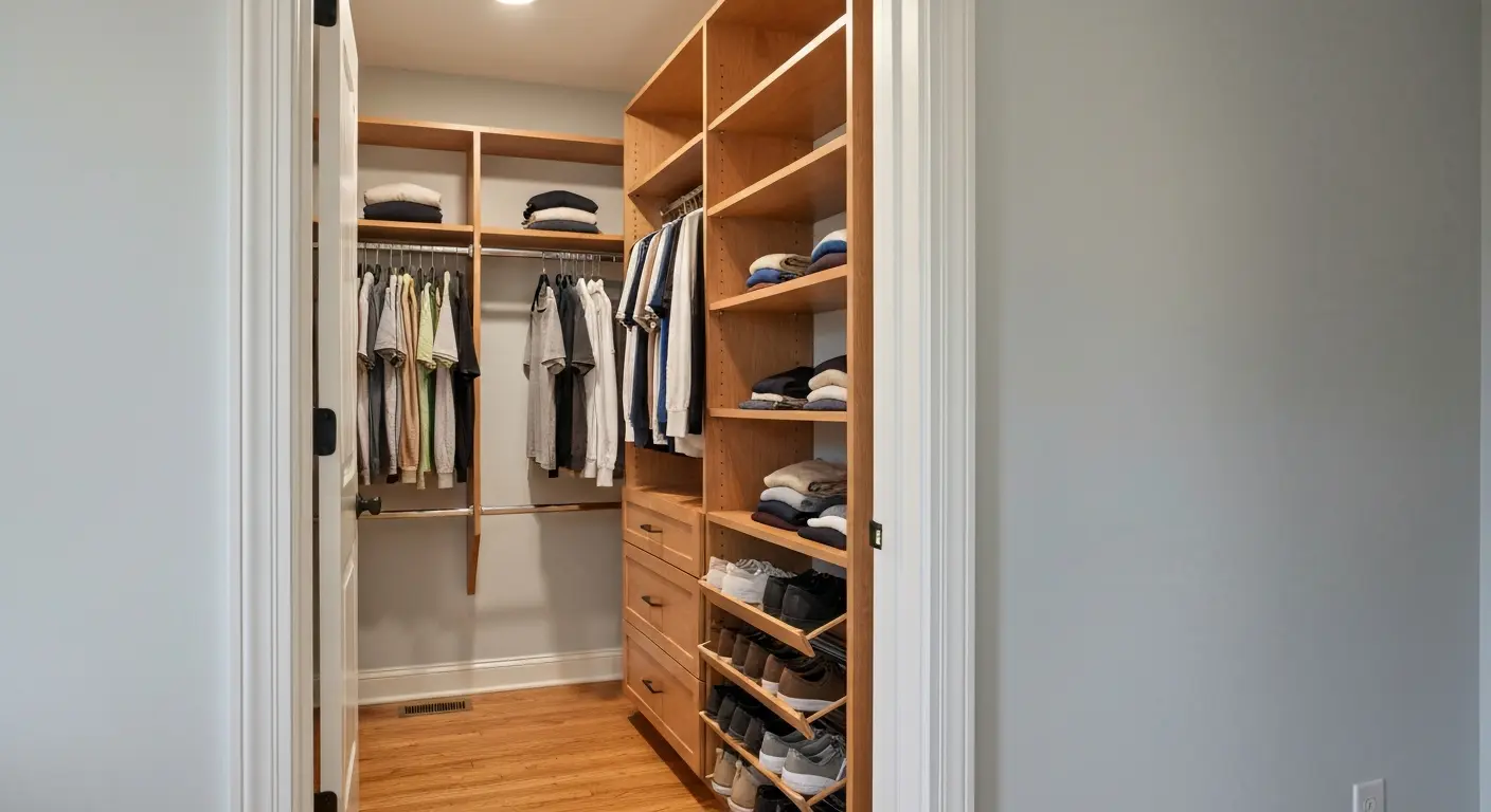 Walk-in closet system