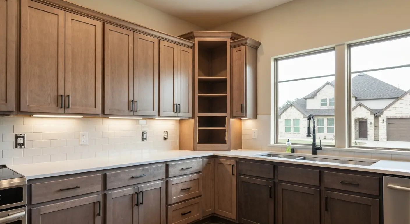 Custom kitchen cabinets in Wylie home