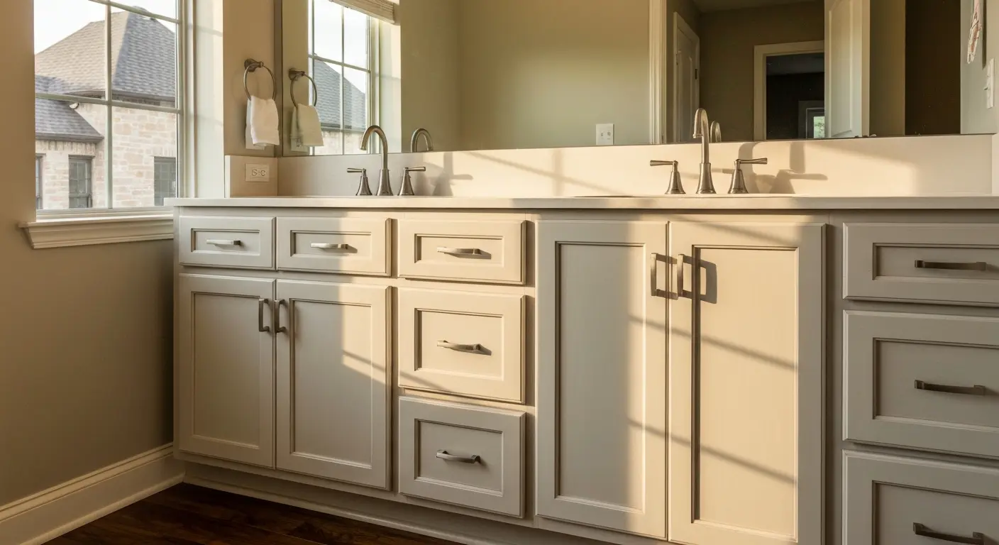 Custom bathroom vanity cabinet