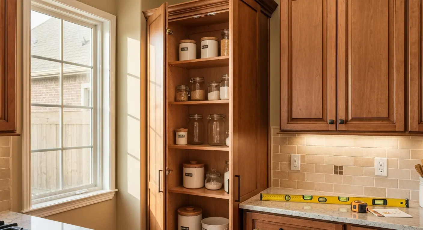 Custom pantry cabinets Garland