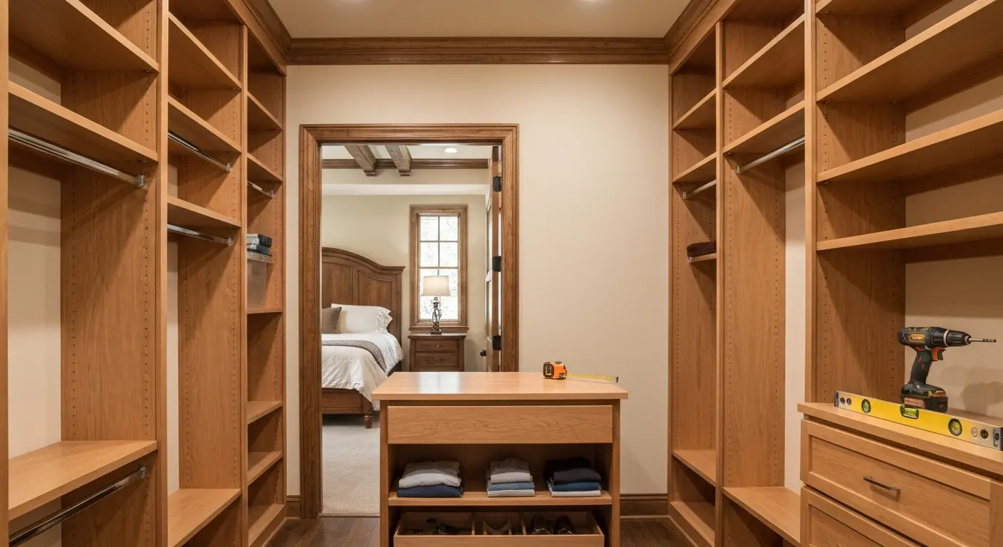 Closet builder installation