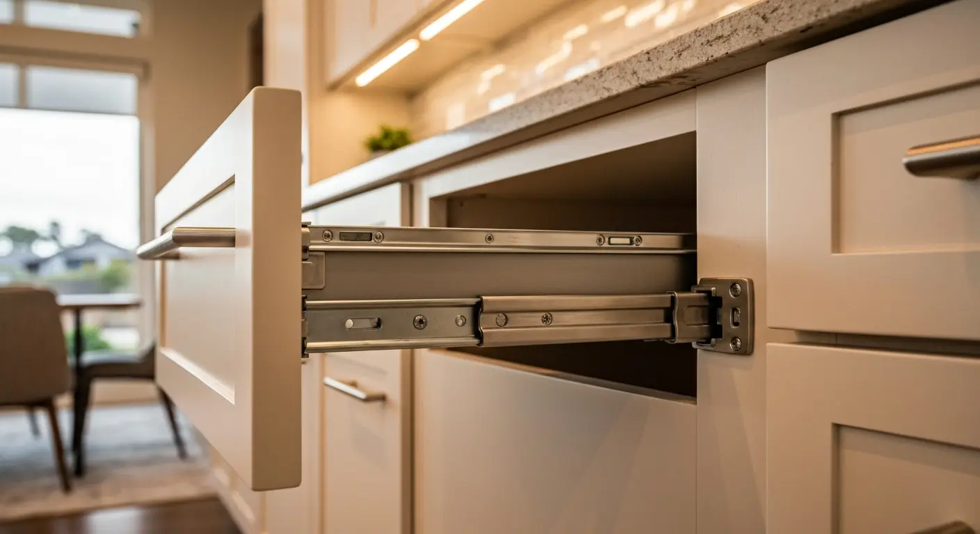 Cabinet hardware and soft-close mechanisms