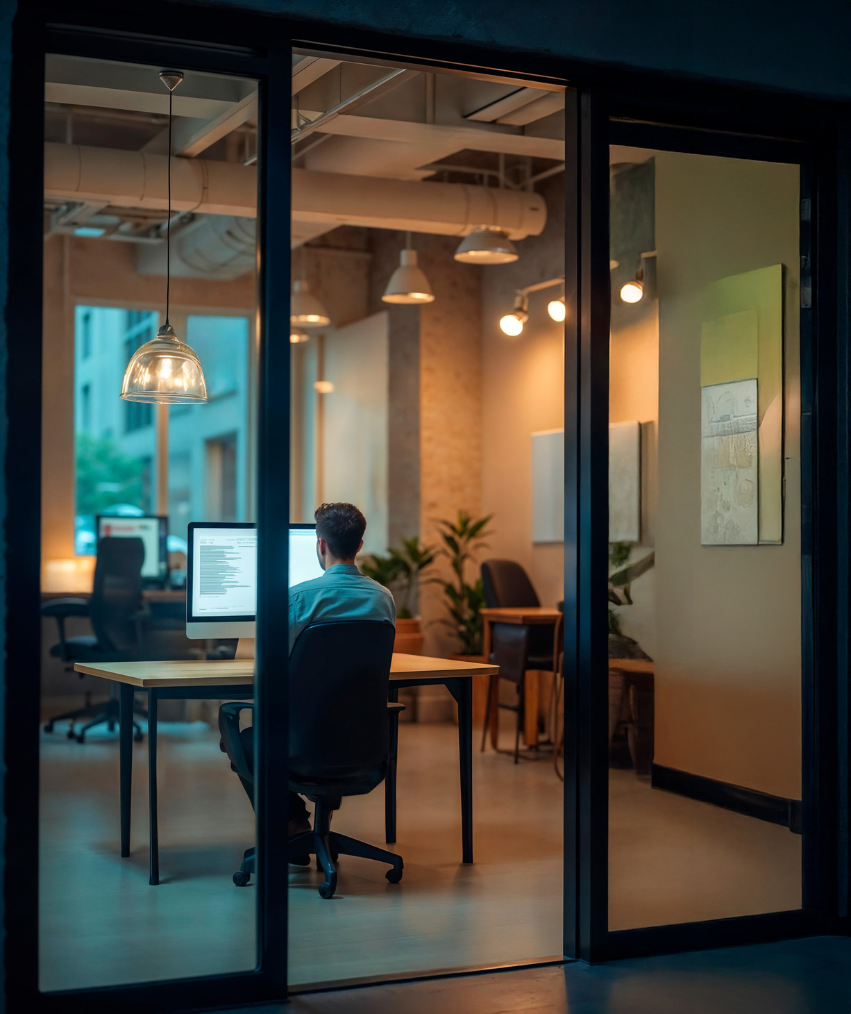 Espacio coworking con vistas inspiradoras en Caribbean Bay Building
