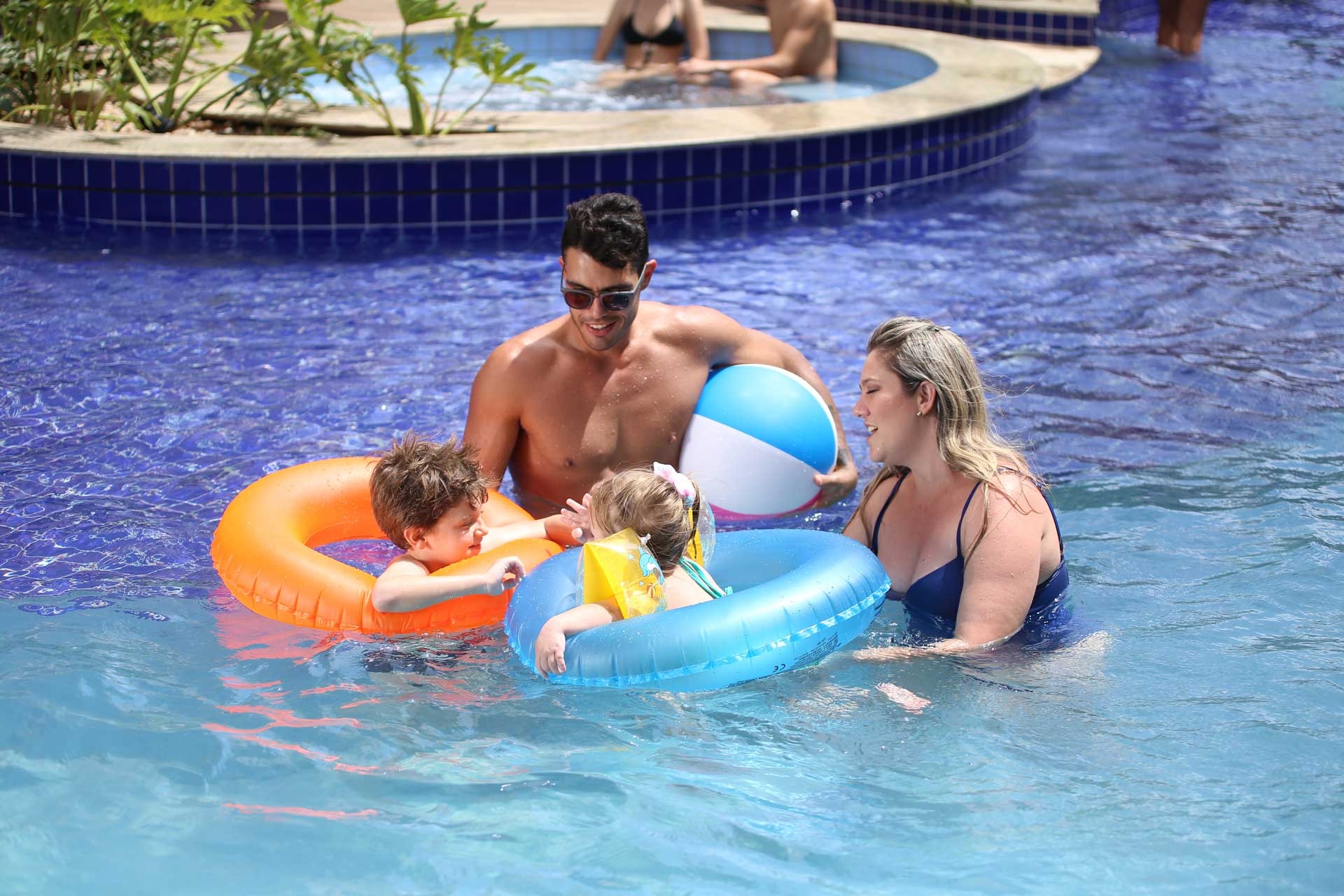 Família no resort