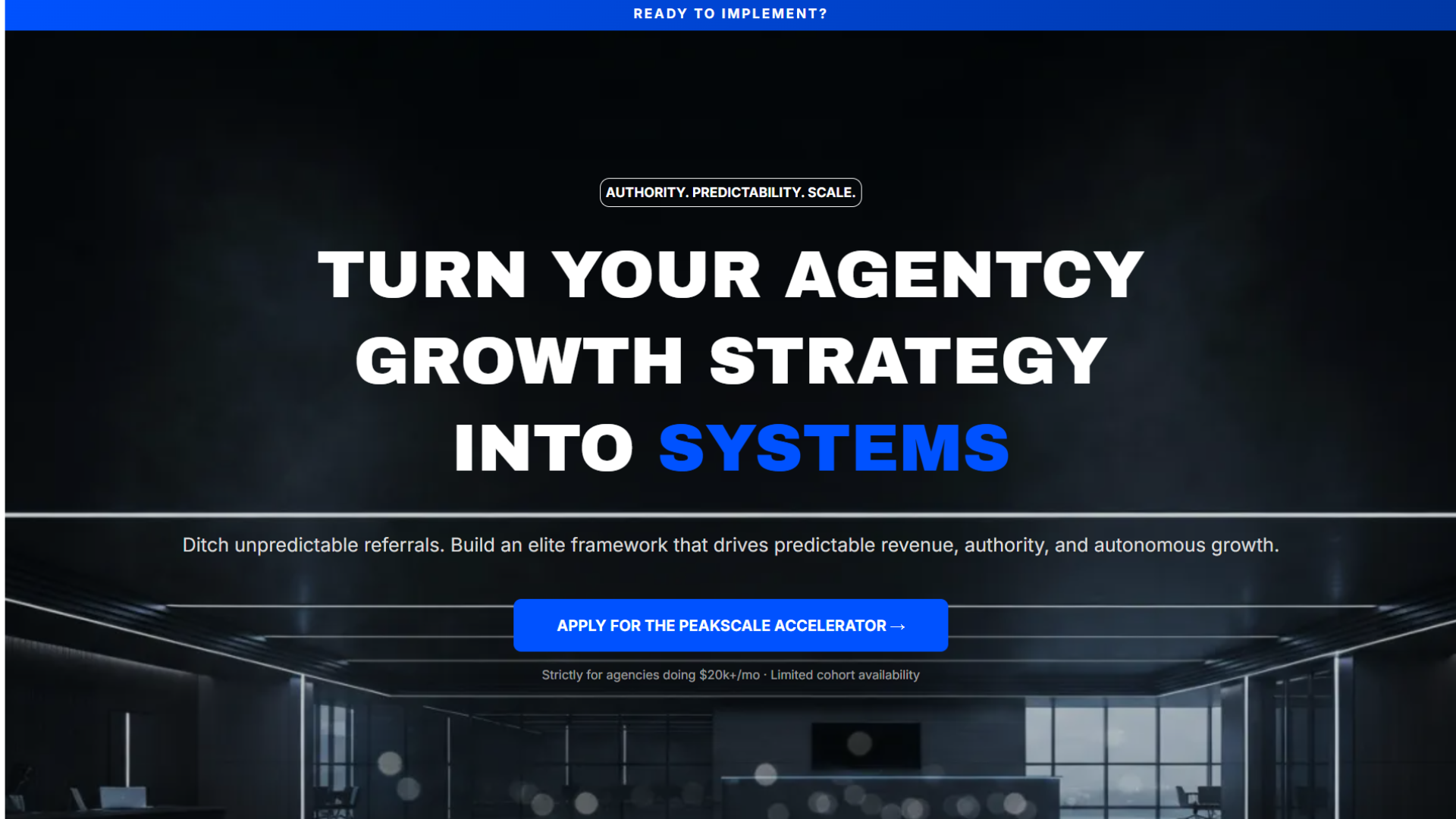 Funnel project — PeakScale Growth Accelerator
