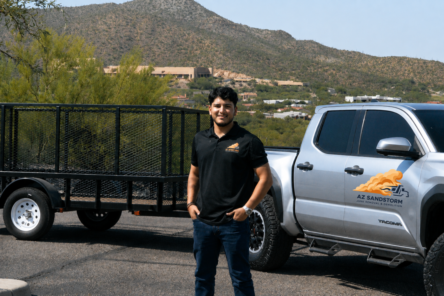 AZ Sandstorm junk removal team at work in Tucson, Arizona