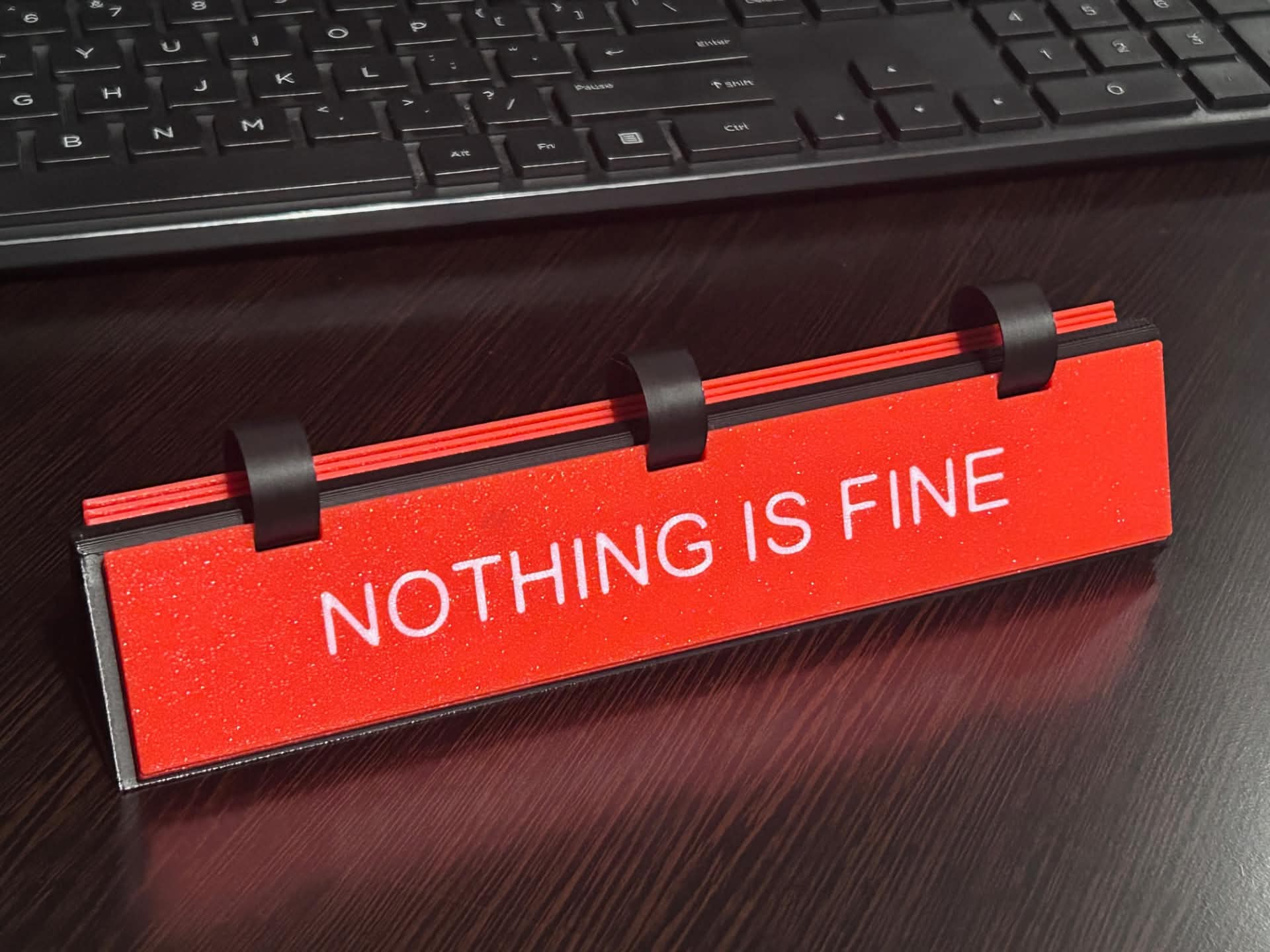 Funny Desk Sign 3D Print