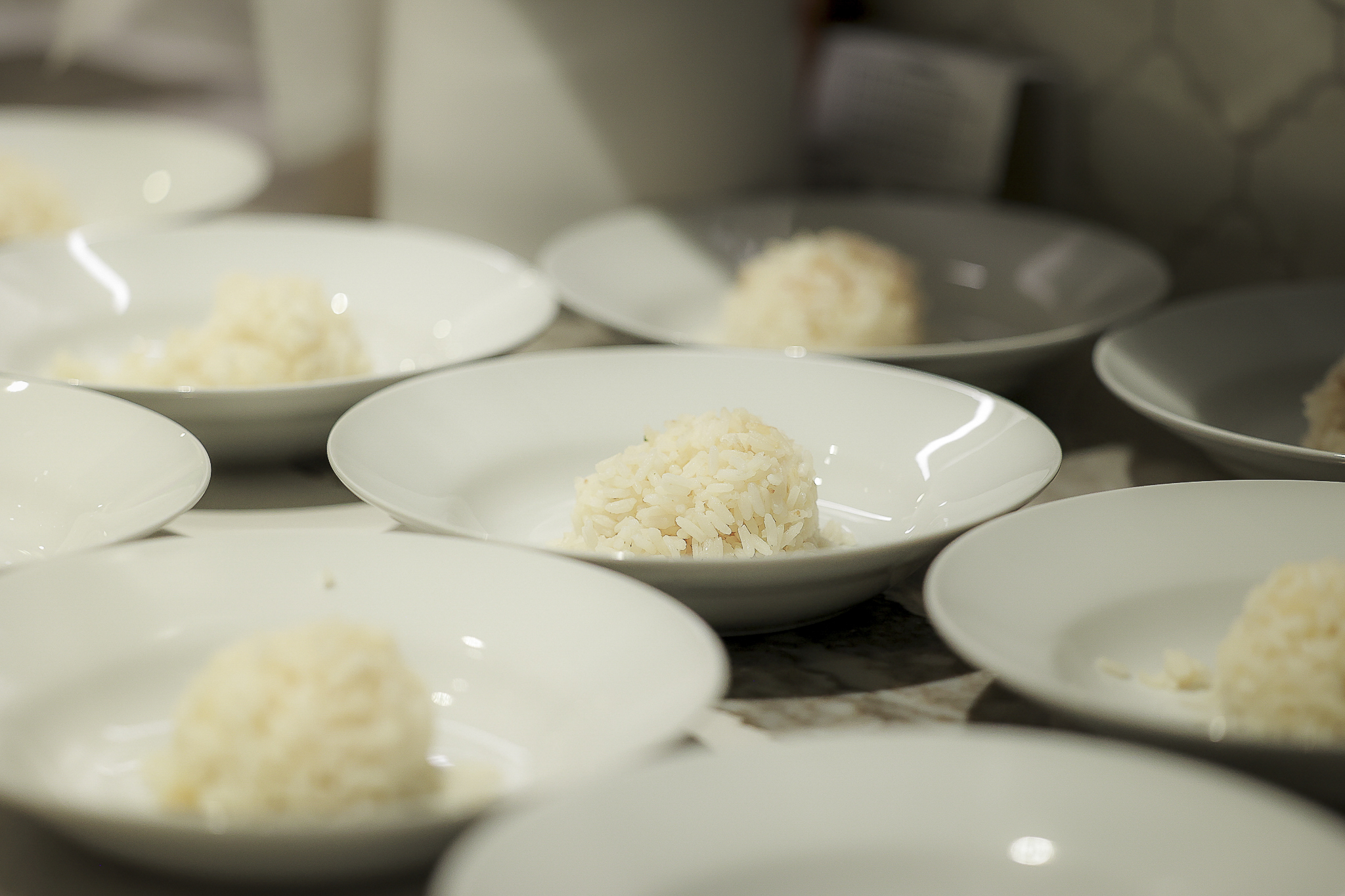 Chef Chrissy preparing a dish - step one
