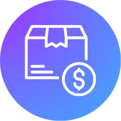 shipping charges and placement fees icon