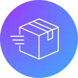 fast shipping box icon