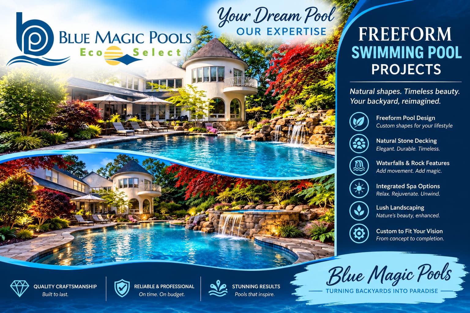 Blue Magic Pools hot tub build