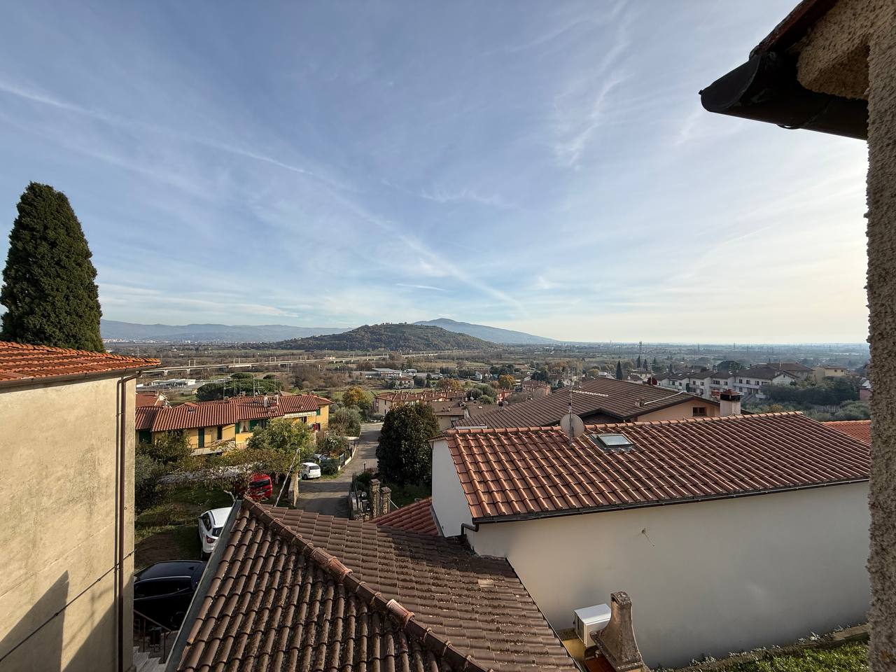Vista panoramica sulla vallata toscana dal Poggiolino d'Oro