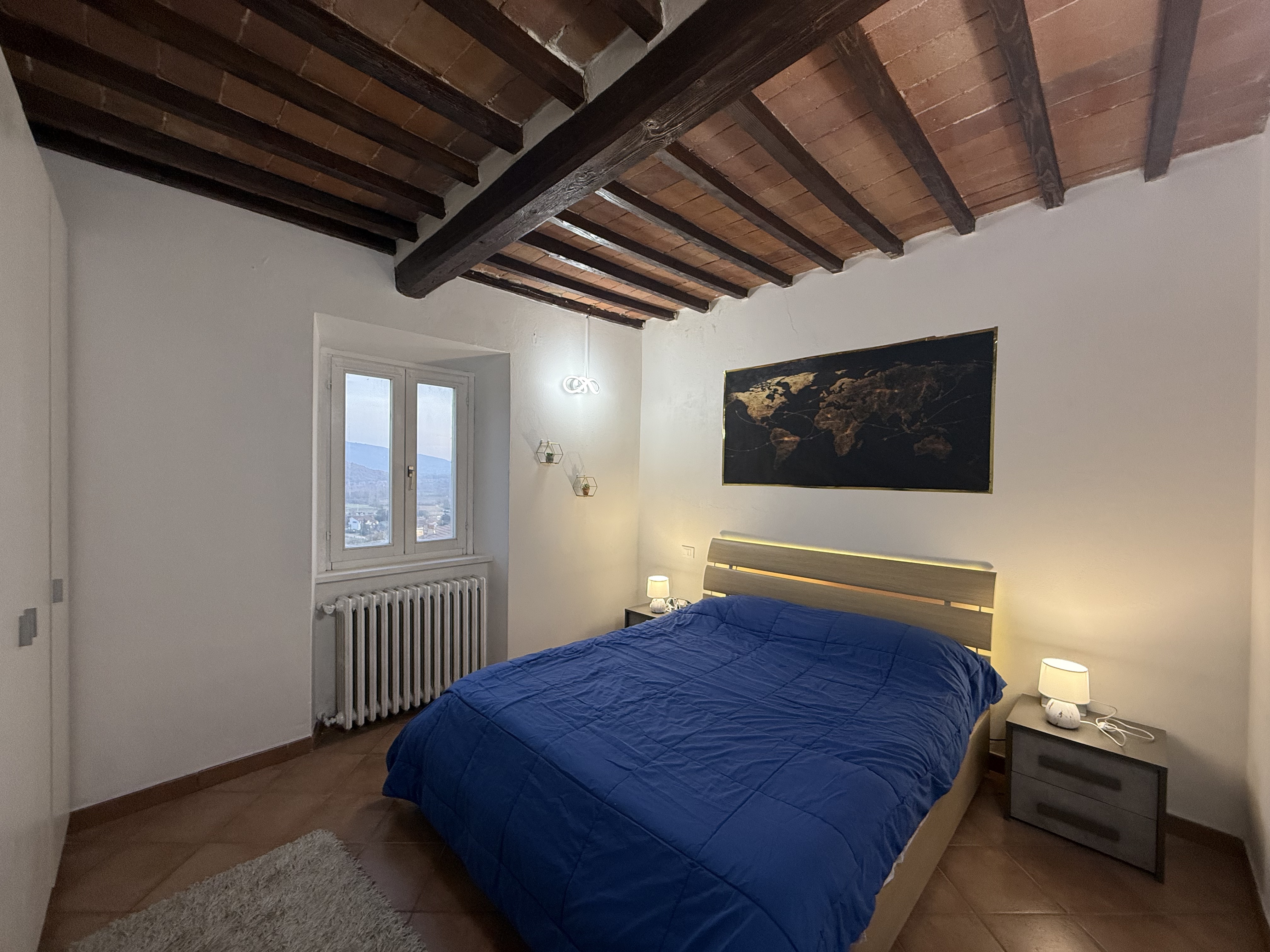 Camera matrimoniale con travi - Il Poggiolino d'Oro