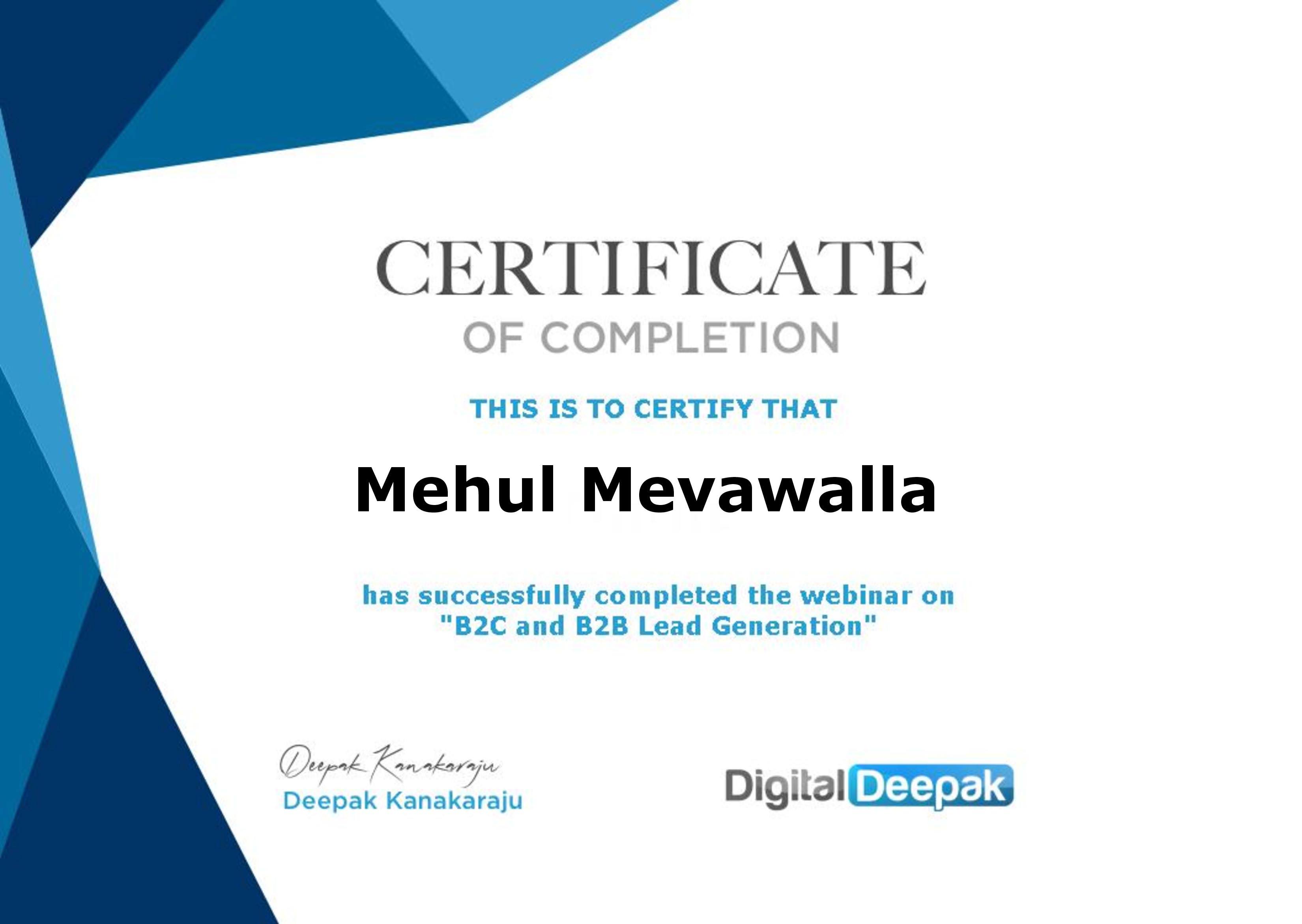 Professional Certification