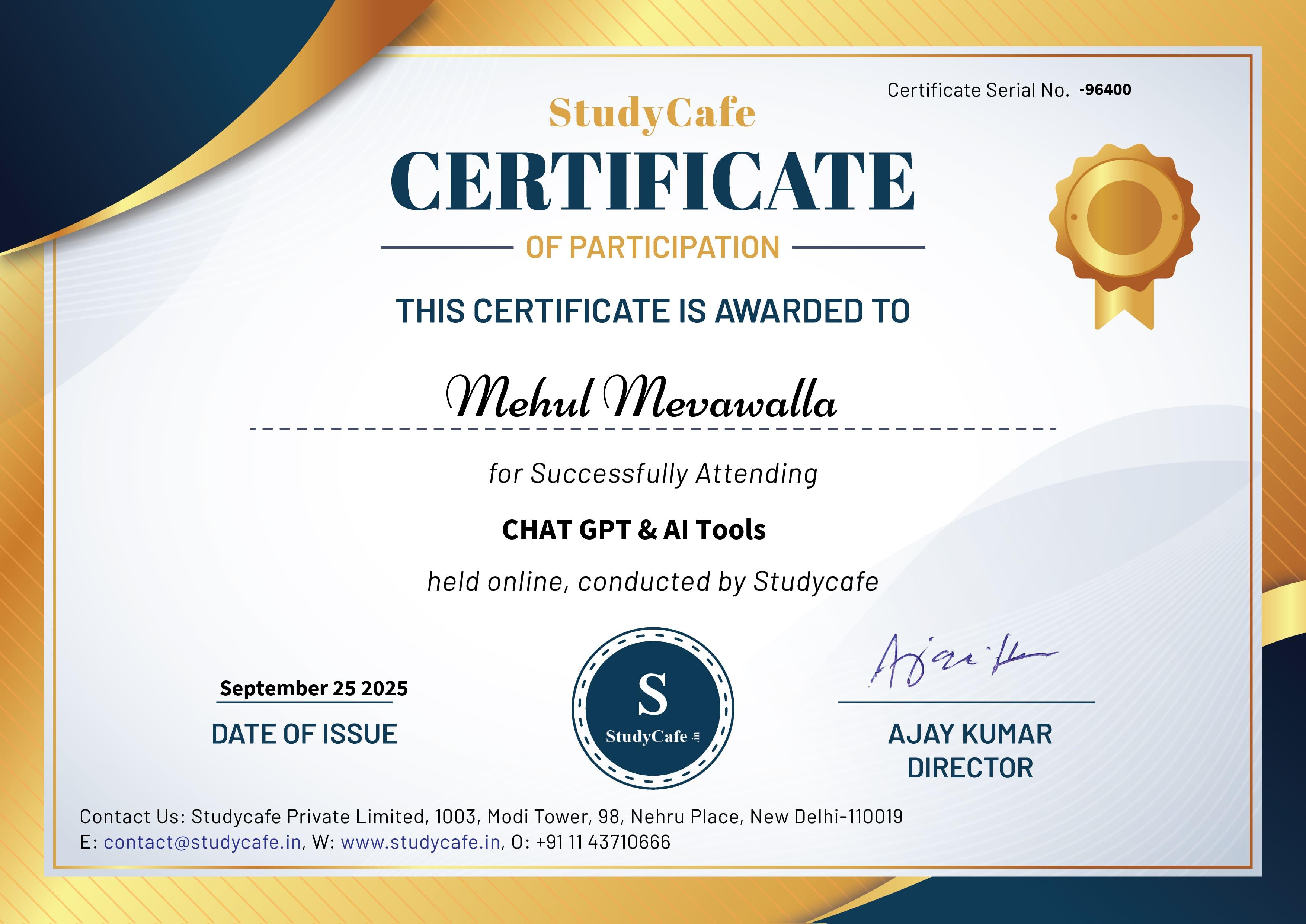 Professional Certification