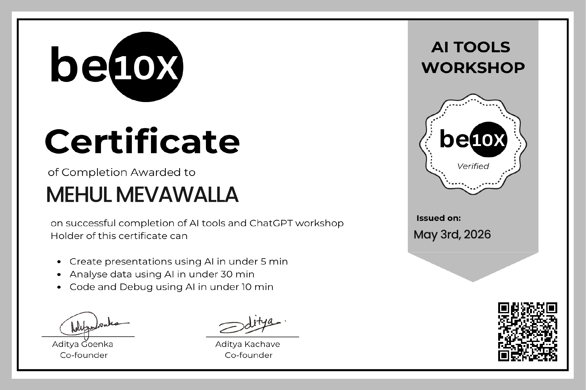 Professional Certification