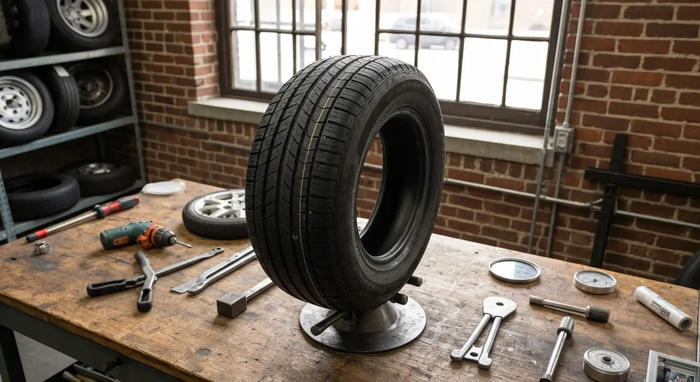 Tire repair work