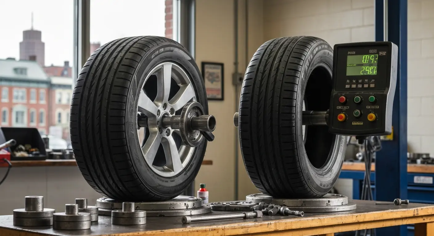 Tire balancing service