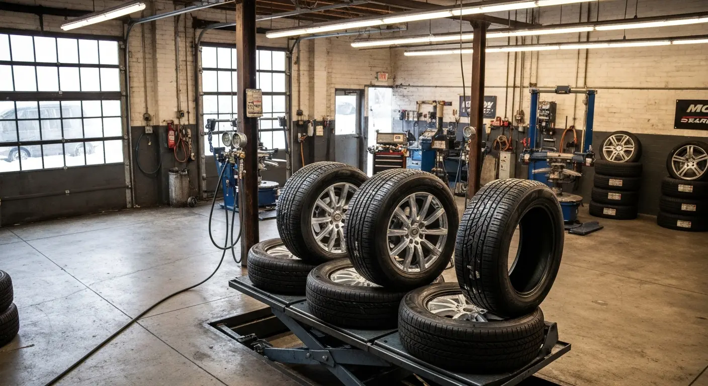 New tire installation