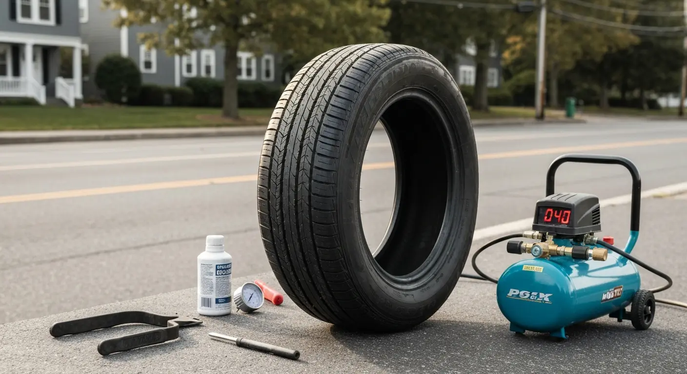 Flat tire repair