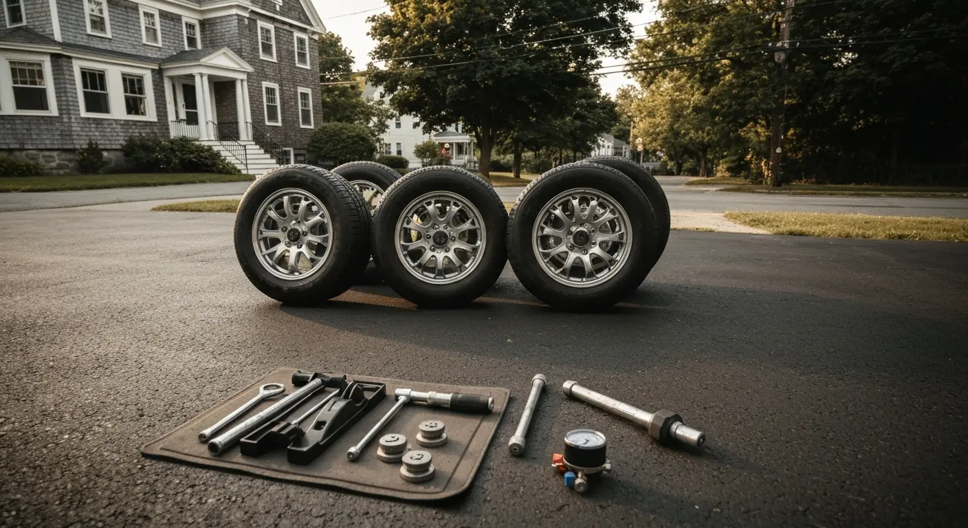 Mobile tire installation service