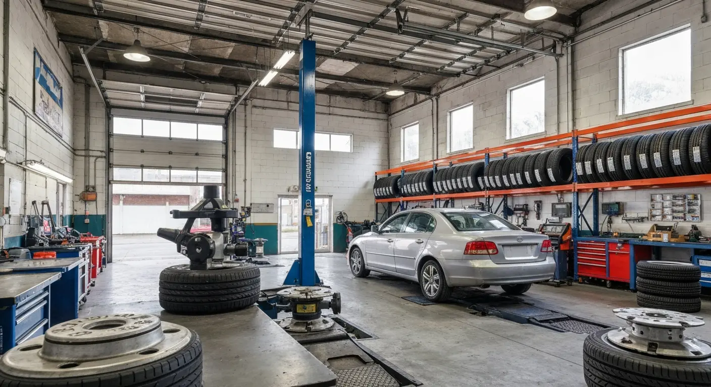 Professional tire installation and balancing