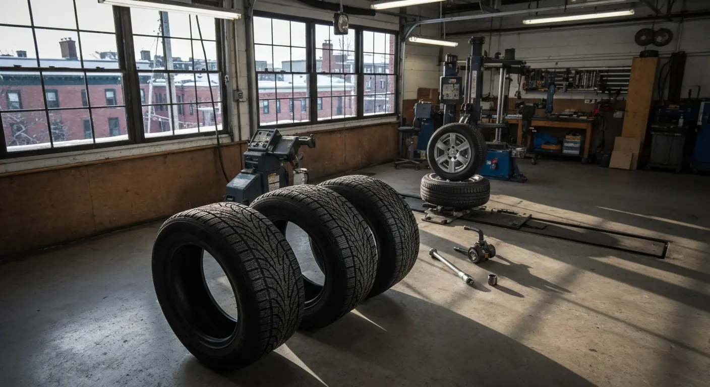 Winter tire installation service