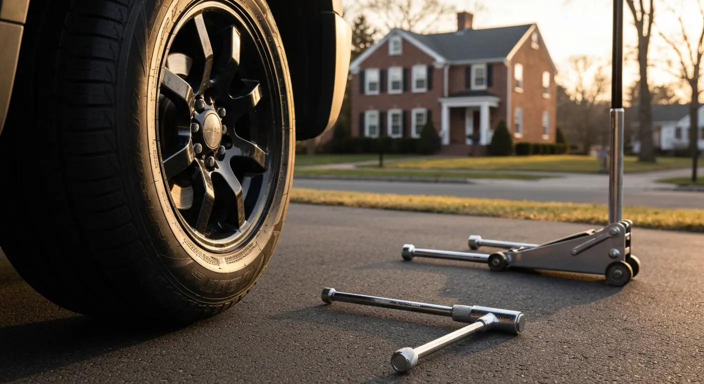 New tire installation