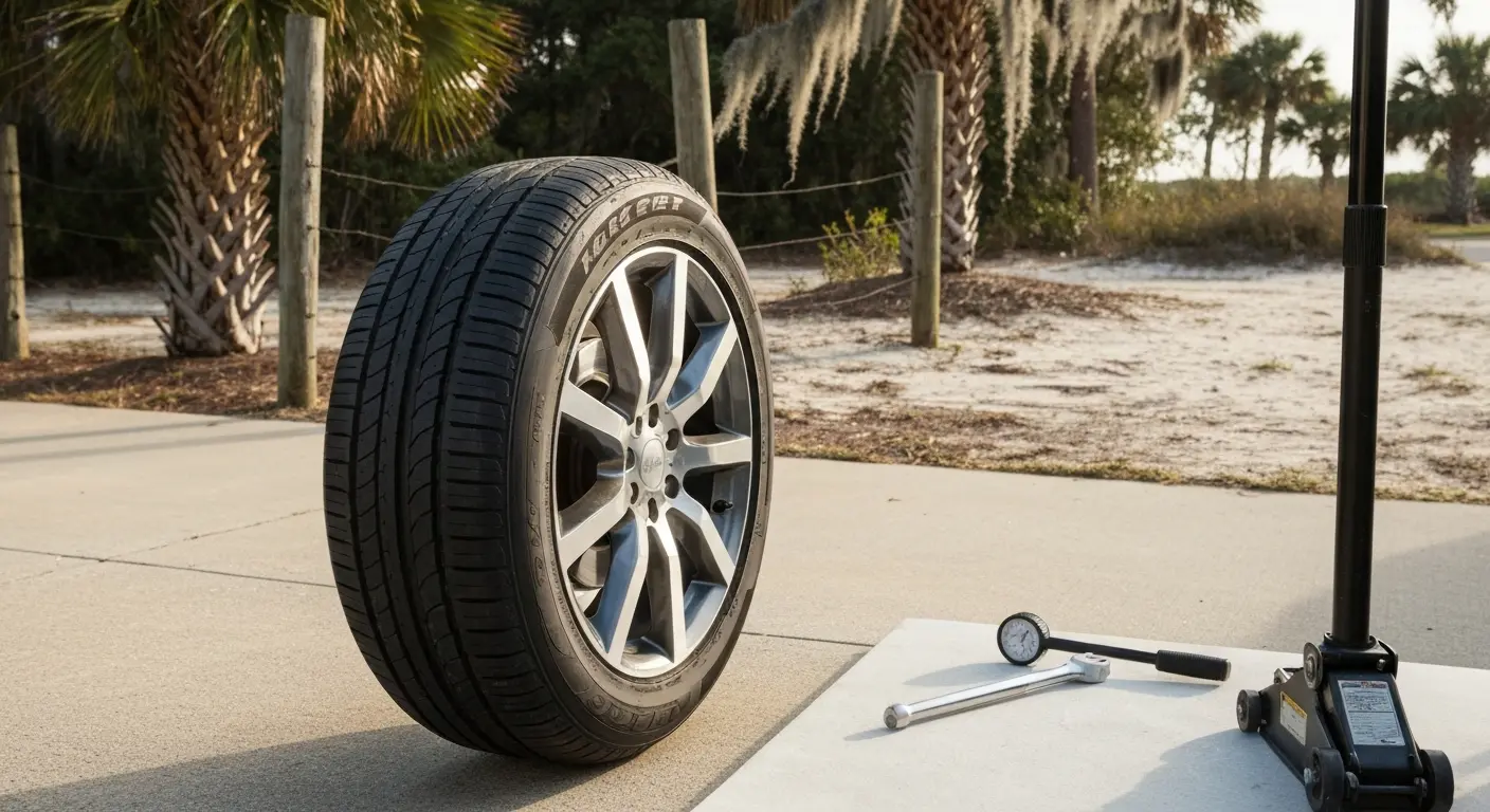 Mobile tire installation service