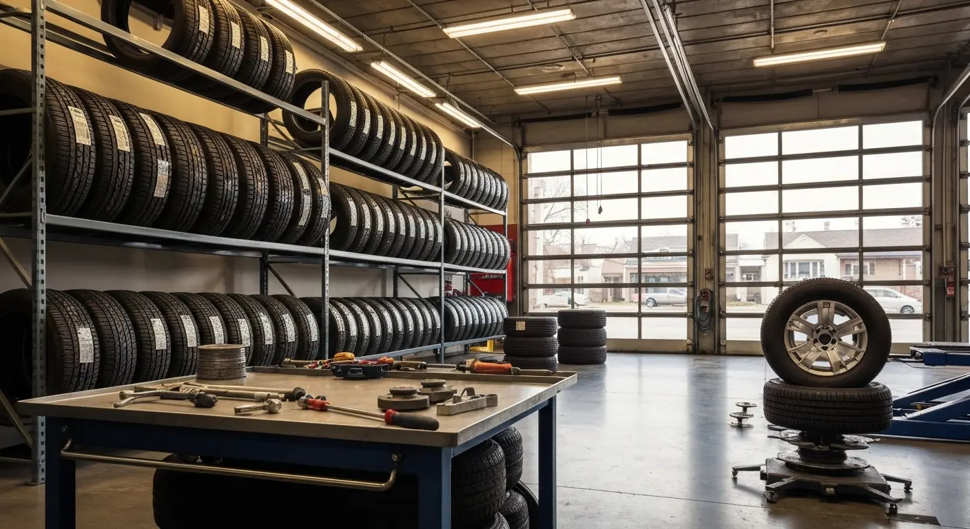 New and used tire selection