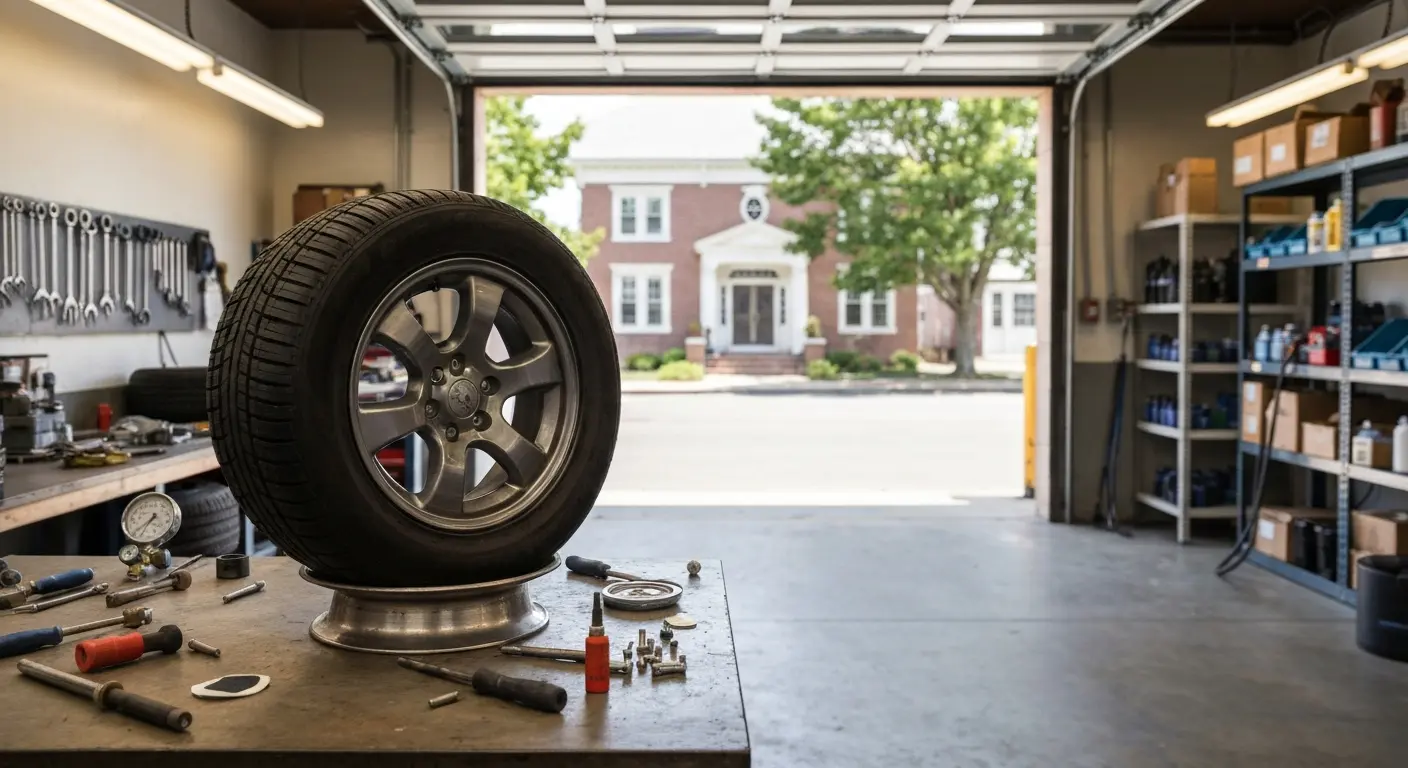 Tire repair equipment and inspection