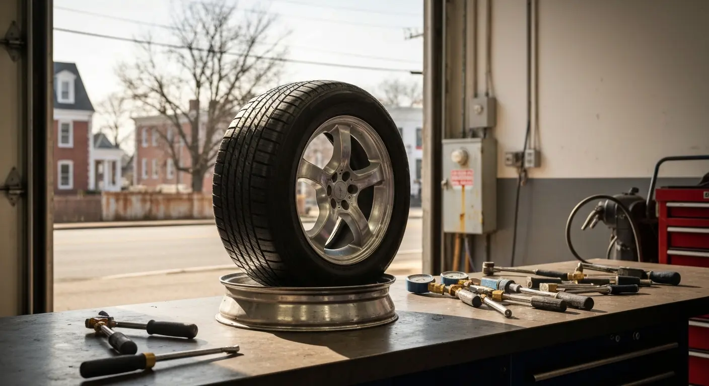 Tire repair service