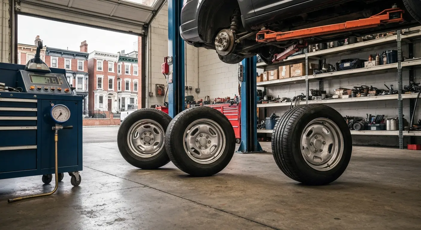 Tire rotation service