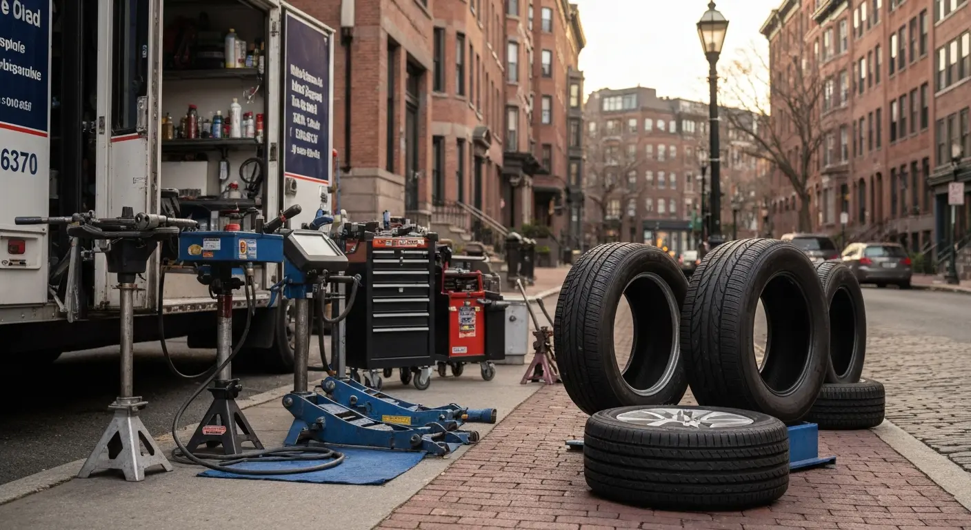 Mobile tire repair service