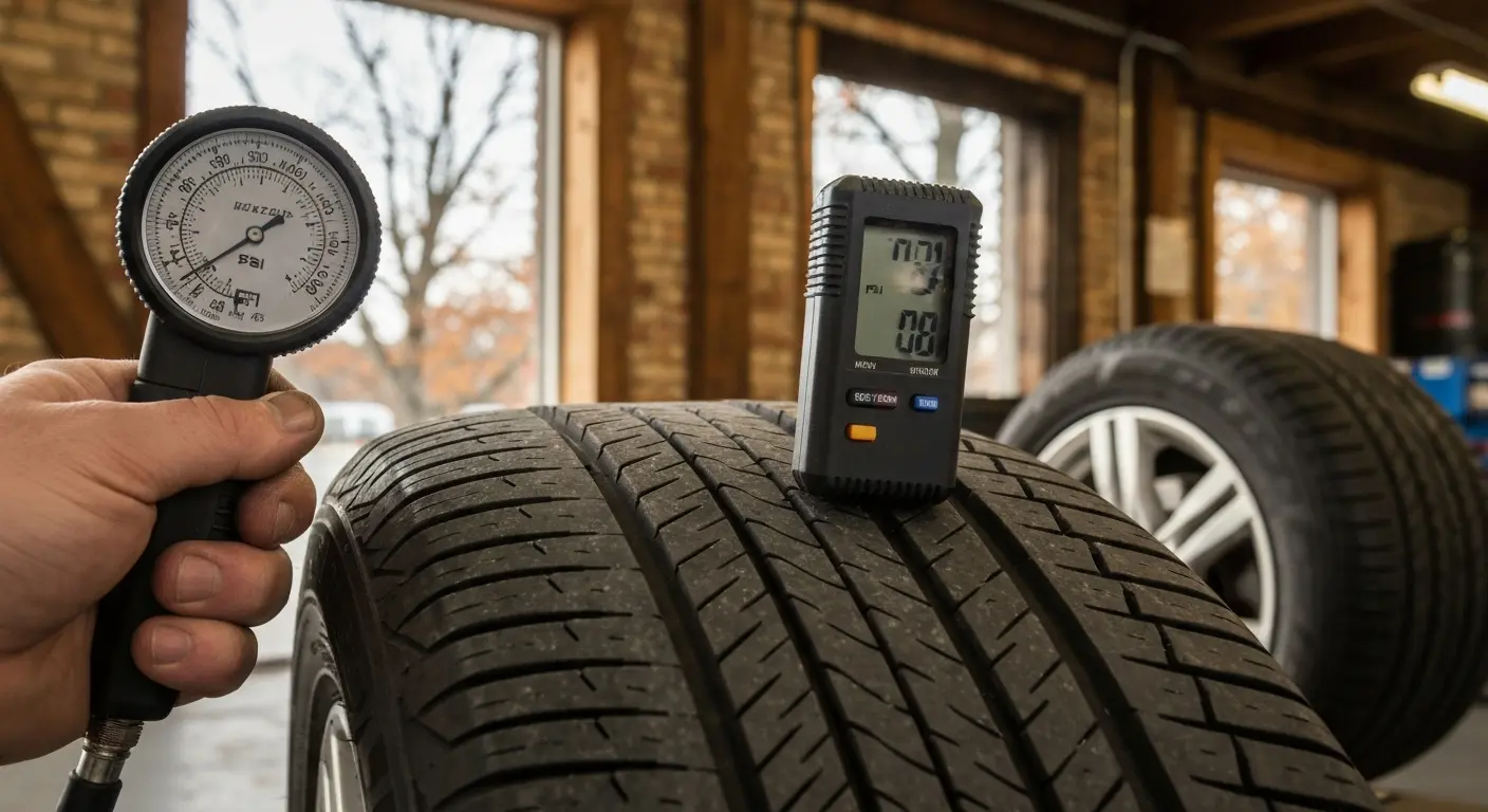 Tire pressure check